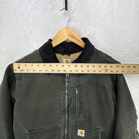 Carhartt Sandstone Ridge Coat Sherpa Lined Womens Medium WC061 MOS Moss Green - Picture 8 of 14